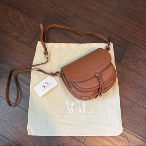 AGL Attilio Giusti Leombruni Leather Crossbody Bag